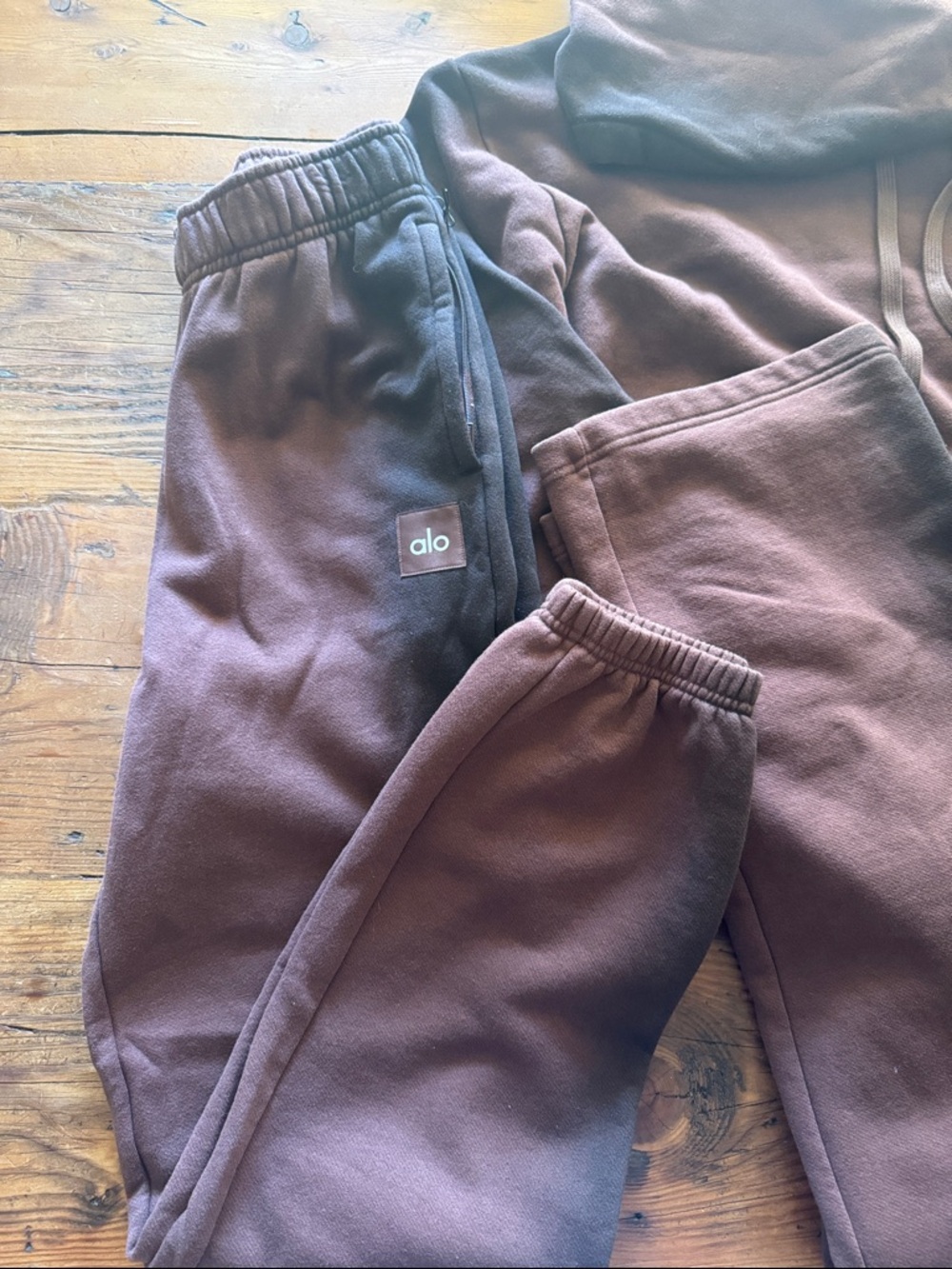 ALO Yoga ombre Brown/Black Jogger Sweatpants - brand new one of a kind